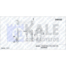kalorifer radyatoru volvo 850 91-96 c70 98-05 s70 97-00 v70 97-00