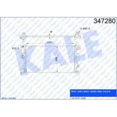 SU RADYATORU FORD FOCUS III/C-MAX II 1.6TI 10-> MT [BRAZING] [672X368X16]