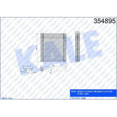 EVAPORATOR RENAULT FLUENCE/MEGANE III 1.6 16V 11<16 AT/MT [BRAZING AL/AL] [235X2