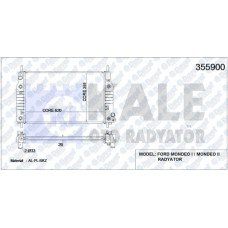 su radyatoru mondeo 96=- 620x388x26 al-pl-brz