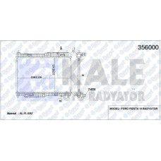 su radyatoru fiesta 1-4-1-6 09=- otomatik 350x538x16 al-pl-brz