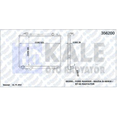 su radyatoru ranger 2-5d 98-03 450x625x26 al-pl-brz manuel