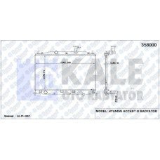 su radyatoru accent-accent ii era 1-41-6 alplbrz 370x648x16 manuel