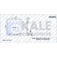 su radyatoru honda civic v- vi-hr-v 350x348x16 alplbrz otomatik