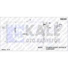 klima kondanseri accent era 06- alal 634x348x16 kurutucu ile