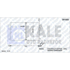 klima radyatoru opel antara-chavrolet captiva al-al 670x393x18 kurutucu ile