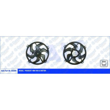 fan motoru peugeot 406 280w 385mm fan-motor