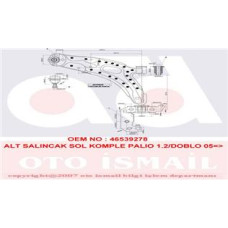 ALT SALINCAK SOL KOMPLE PALIO 1.2/DOBLO 05