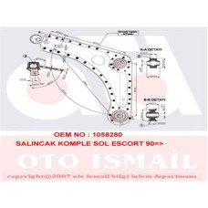 ALT SALINCAK SOL KOMPLE ESCORT 90 00 CL -CLX ORION III 1.3 / 1.4 / 1.6 / 1.8 90