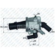 TERMOSTAT 88C CORSA C - MERIVA A - TIGRA B - AGILA A - AGILA B - Y13DT - Z13DT -