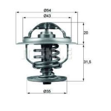 termostat  87°  vag 19tdi