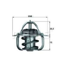 TERMOSTAT 83C FOCUS 98/-> FOCUS II / III 03/-> FIESTA 01/-> FUSION 01>12 1.25/1.