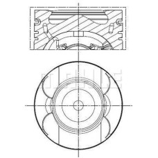 PISTON SEGMAN STD 83.00mm MERCEDES OM651 W204 C218 W212 W166 W221 W639 B906 SARI