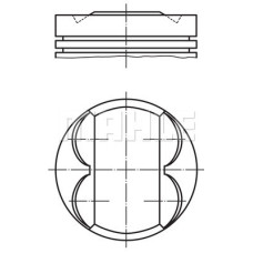 PİSTON SEGMAN 73.40mm 0.50 CORSA D-E-AVEO 1.2 16V EURO5 A12XER-XEL-B12XEL 63 KW