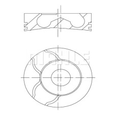 MOTOR PISTON SEGMAN 76.00mm 1.00 CLIO KANGOO 1.5 DCI K9K 26 PIM / 0.20 KISA