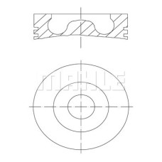 PISTON 81.51MM 0.50 CADDY III GOLF V JETTA PASSAT 2.0 TDI 16V 03- AZV BKP BKD BV