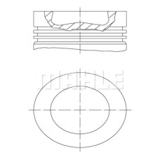 PISTON SEGMAN 81.50MM 0.50 AMAROK CADDY III-IV GOLF VI 2.0 TDI 05- CKUB CFHC CBB