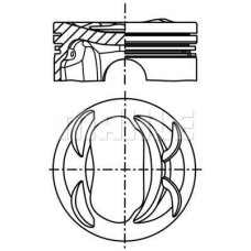 028PI00117000 PISTON SEGMAN 76.51MM STD GOLF 5-6-JETTA 3-4-PASSAT-1.4TSI-FSI BLG