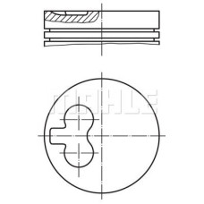 MOTOR PİSTON SEGMAN STD PARTNER-BERLINGO-P205-P306-P405-EXPERT-J5-XSARA 1.9 XUD9