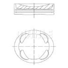 PİSTON SEGMAN STD P207-P208-P308-P508-P2008-P3008-PARTNER-BERLINGO-C3-C4-C5-DS3-