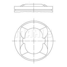 PISTON SEGMAN STD 77.00mm BMW N13 B16 F20 F30 MINI N18 R55 R56 R58 R59 R60 PEUGE