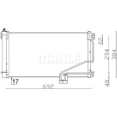KLIMA RADYATORU MERCEDES W203 CL203 S203 C209 A209