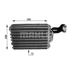 EVAPORATOR MERCEDES W124 S124 C124