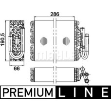 EVAPORATOR BMW E36 93 99 PREMIUM LINE