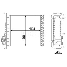 KALORİFER RADYATÖRÜ VOLVO 850 91-96 C70 98-05 S70 97-00 V70 97-00