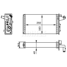 KALORİFER RADYATÖRÜ FIAT TEMPRA 95>01 TİPO 95>01 ALFA ROMEO 145 95>01 146 94>01