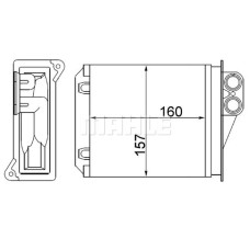 KALORIFER RADYATORU ARKA MERCEDES SPRINTER B906 06 . VW CRAFTER 30-35-50 06