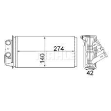 KALORİFER RADYATÖRÜ PALIO-ALBEA 248x132x33