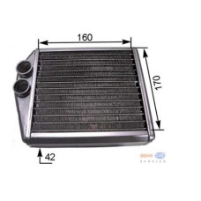 KALORİFER RADYATÖRÜ CORSA C-TIGRA TWINTOP 1.2-1.4-1.8-1.3CDTI-1.7CDTI 00 170x160