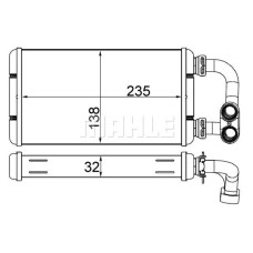 KALORIFER RADYATORU KLIMASIZ COMPACT BMW E36 95 98