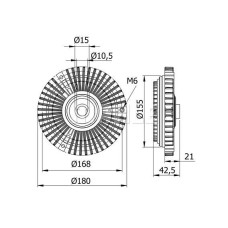 FAN TERMIGI MERCEDES SPRINTER 901 904 96 06