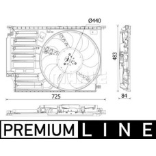 RADYATOR FANI PREMIUM LINE BMW F45 F48 MINI F56