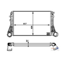 TURBO RADYATÖRÜ INTERCOOLER GOLF V-JETTA-TOURANT-A3-TT-LEON-TOLEDO-OCTAVIA-2.0-1