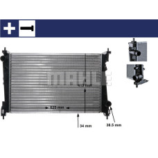 RADYATÖR CORSA D 05 PUNTO 05 BRAVO II 07 1.3 JTD-1.7CDTI MEK AC KLİMASIZ 620x395