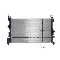 MOTOR SU RADYATÖRÜ OPEL CORSA E 14>19 ADAM 14>18 1.0 B10XFL-XFT F10XFL-D10XFT 1.