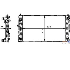 RADYATÖR PASSAT 96-00 A4 95-01 A6 00-05 ADP-AHL-ANA-ARM AC KLİMASIZ MEK OTOM 630