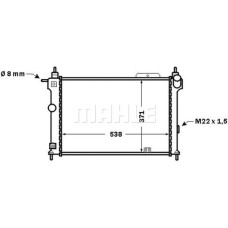 RADYATÖR BRAZİNG ASTRA F 93-98 1.4I-1.6I-2.0I KLİMASIZ MEK OTOM 538x368x26