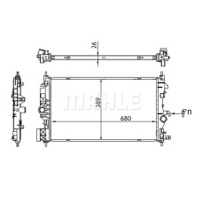 SU RADYATÖRÜ ASTRA J 10 15 ZAFIRA C 12 19 1.6-1.7-2.0 CDTI DTH-DTL-DTJ