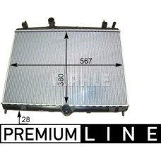 RADYATÖR C5 09>P508 10>1.6HDI EP6CDT MEK OTOM AC KLİMASIZ 555x394x24