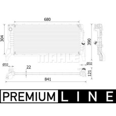 MOTOR SU RADYATORU BMW B37 F45 F46 F48 MINI F56 F55 F57 F60 PREMIUM LINE