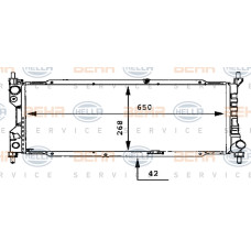 RADYATÖR CORSA B 1.5D-1.7D-COMBO 1.7D KLİMASIZ MEKANİK 650x270x42