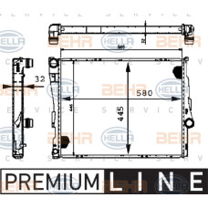 MOTOR SU RADYATORU PREMIUM LINE BMW E46 Z4 E85 M52 M54 M57