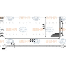 RADYATÖR VW POLO-IBIZA IV 1.2-1.2 12V-1.4 16V 02-09 630x415x23 AC KLİMASIZ OTOM