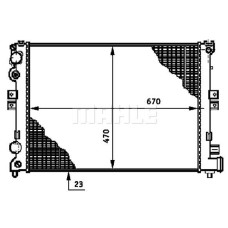 RADYATÖR JUMPY-EXPERT-SCUDO-1.9D-2.0JTD AC KLİMASIZ MEK 669x470x27