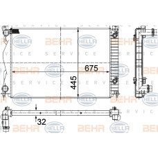 RADYATÖR AUDI A6 2.0TFSI-2.0TDI 05-11 OTOMATİK 675X445X32