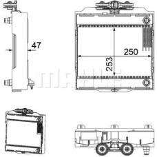 EK SU RADYATORU PREMIUM LINE SOL BMW F10 F01 F06 F07 F12 F13